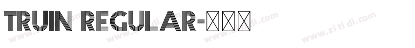 truin regular字体转换